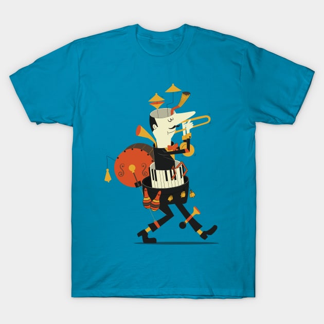 One-Man Band T-Shirt by Doodle Workshop